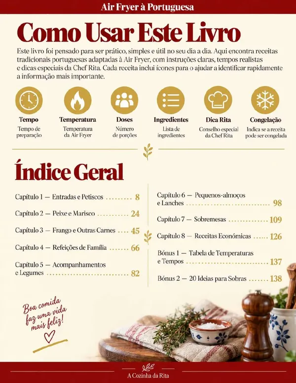 Página real do eBook Air Fryer à Portuguesa — página 5