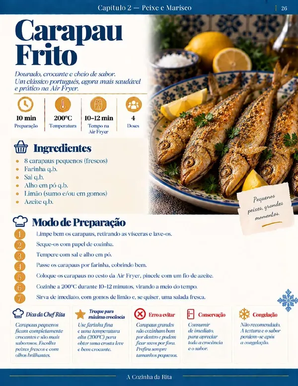 Página real do eBook Air Fryer à Portuguesa — página 35