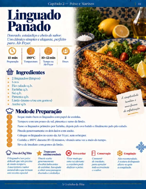 Página real do eBook Air Fryer à Portuguesa — página 42