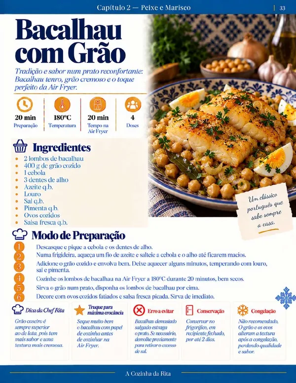 Página real do eBook Air Fryer à Portuguesa — página 43